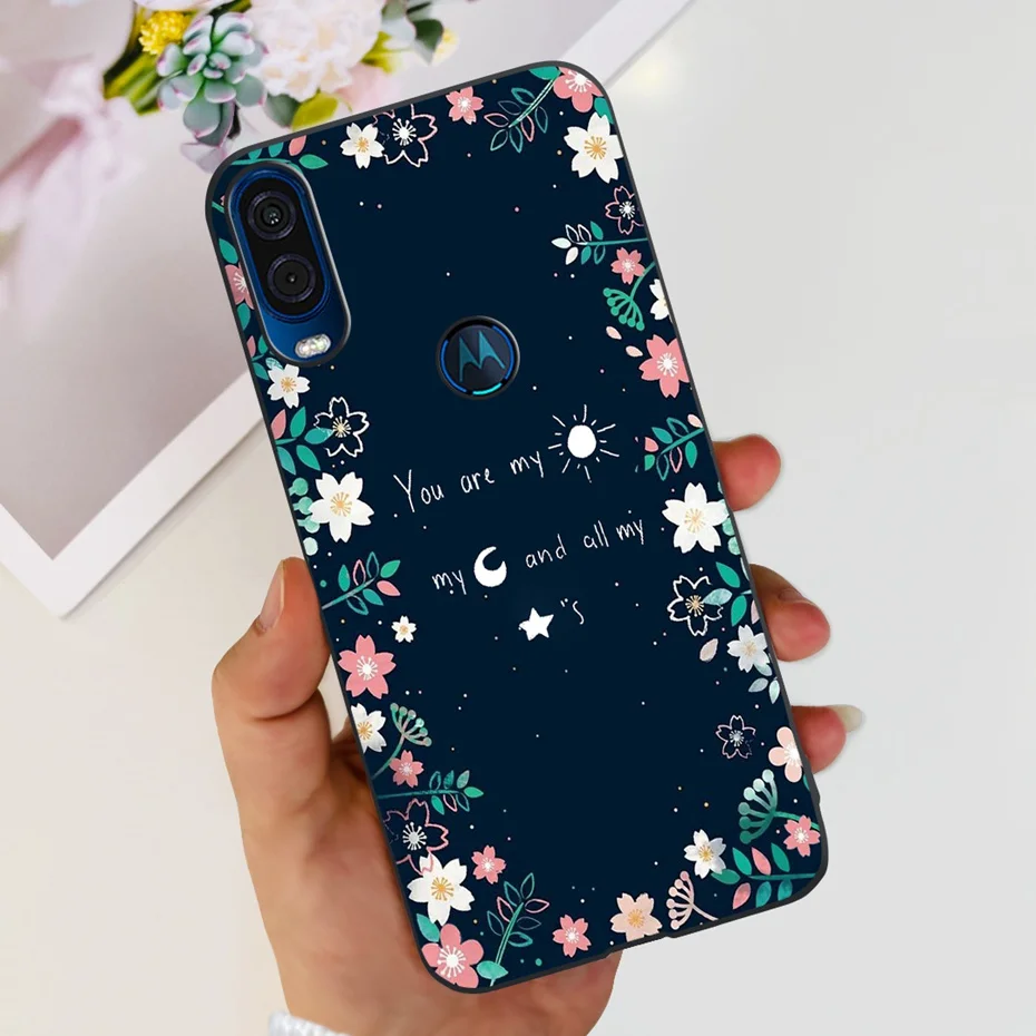 Cute Flower Cat Painted Soft Silicone Phone Case Cover