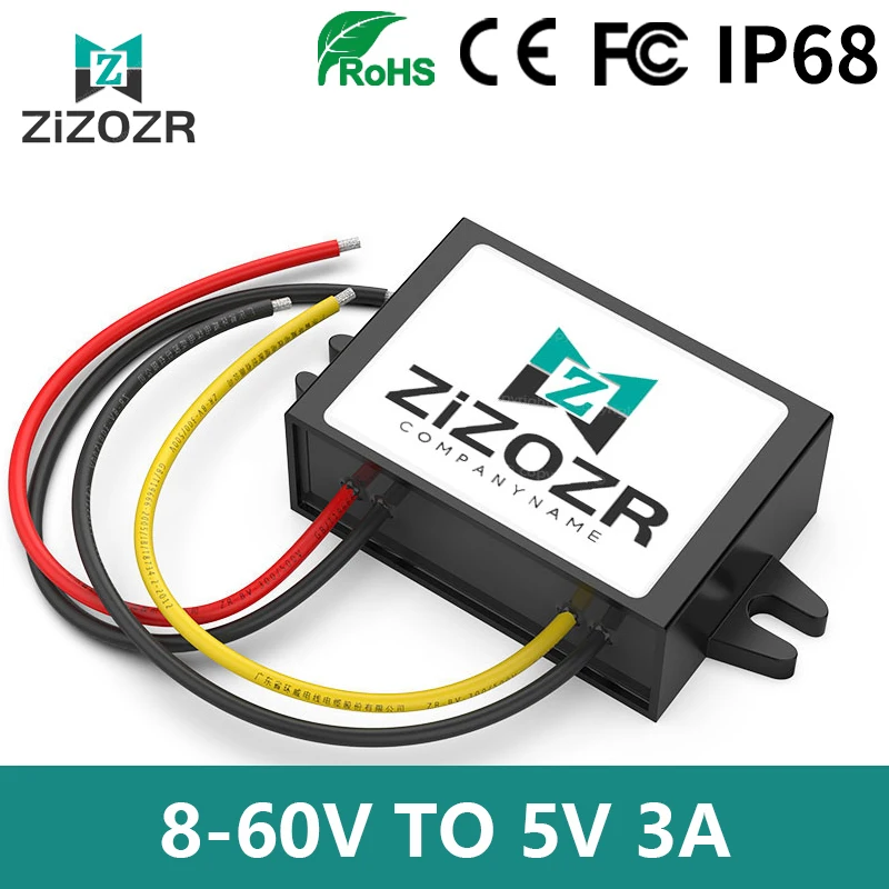 Dc 8-60V 12V 24V 36V 48V A Dc 5V 3A Convertitori Di Tensione Inverter Di Potenza Stabilizzatore Buck Regolatore Modulo Step-Down
