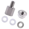 Bicycle Axle Adapter Stainless Steel Bicycle Traction Head Extension Screw Easy Installation Baby Pet Bike Trailer Accessory 3