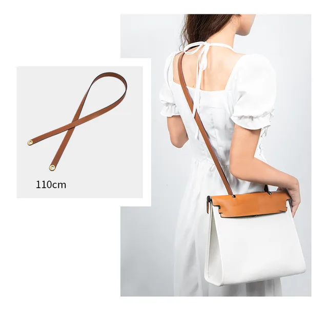100% Genuine Leather Bag Strap For Hermes Herbag Shoulder Strap 110CM  Modified Replacement Short Straps Bag Accessories - AliExpress