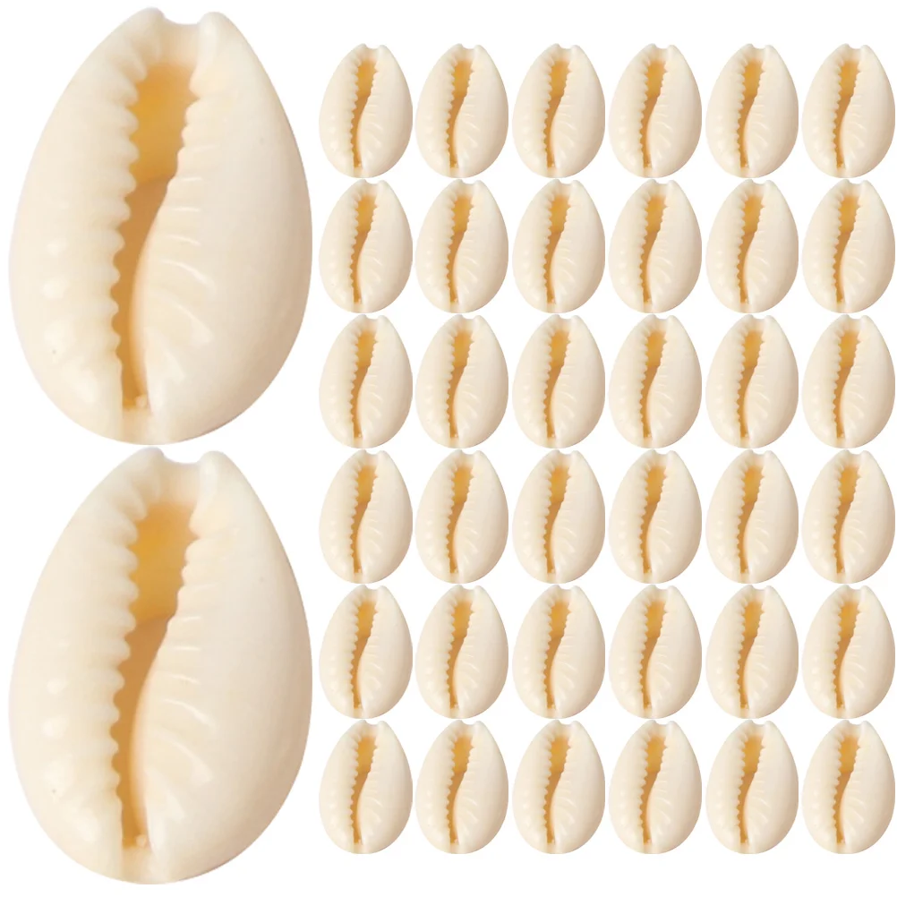 

100 Pcs Shell Beads Embellishment Loose Accessories Decor Necklace Pendants DIY Jewelry Material