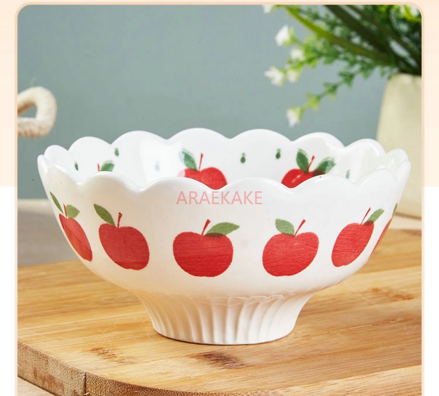 Ceramic fruit salad bowl, ice cream bowl, creative and cute home yogurt dessert rice bowl