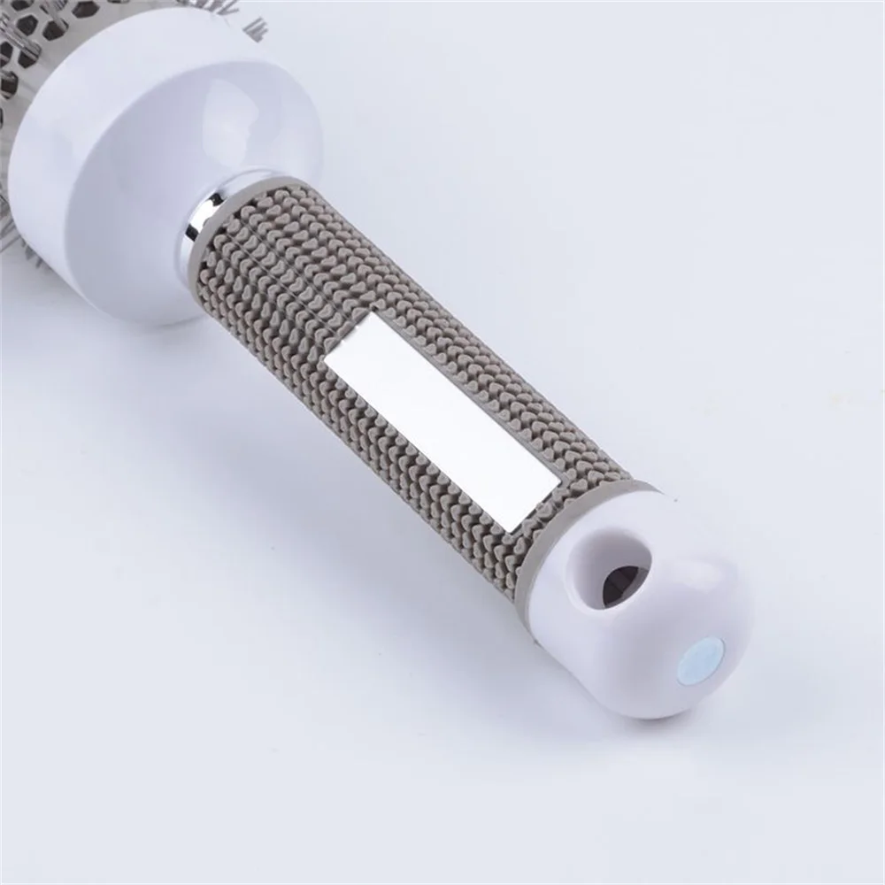 6Sizes Hair Styling Brush Nylon Comb Cylinder Curly Hair Rolling Comb Thermal Aluminum Tube Round Barrel Hair Comb Curly Tool 4