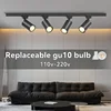 Set Led Track Lights Gu10 Replacement Track Lighting Ceiling Rail Spot Lights 5W Rail Lighting Clothing Store Shop Home 110-220V 1