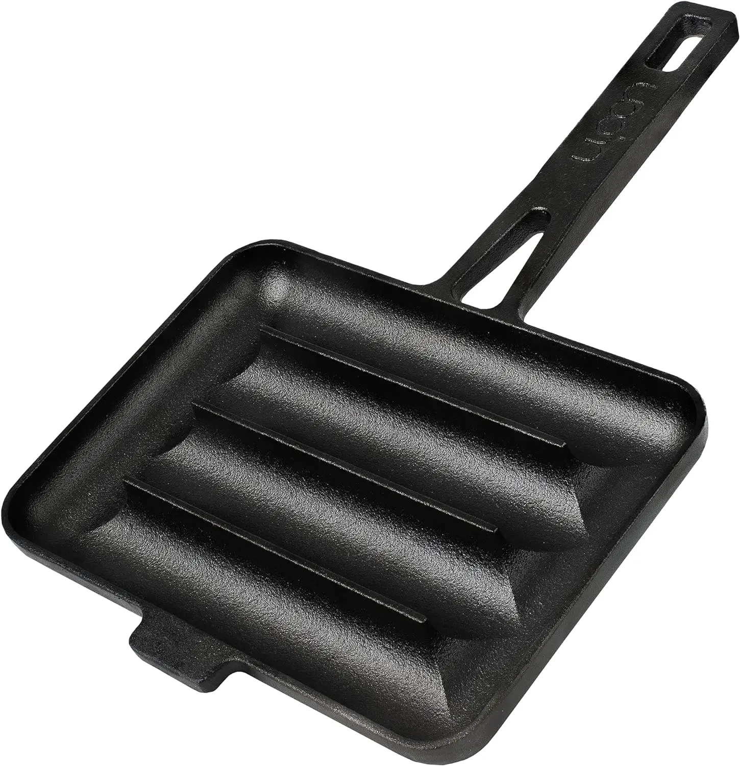 

Cast Iron Sausage Pan - Pre Seasoned Square Grill Pan for Kitchen and Outdoor Use. Air fryer liner Baking tray for oven Baking a