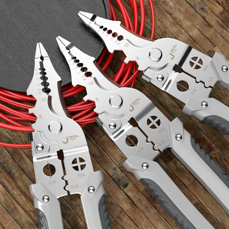 

Multifunctional Electrician Wire Stripping Pliers Special Tools Pulling Wire Cutting Pliers Small Copper Pipe Crimping Pliers
