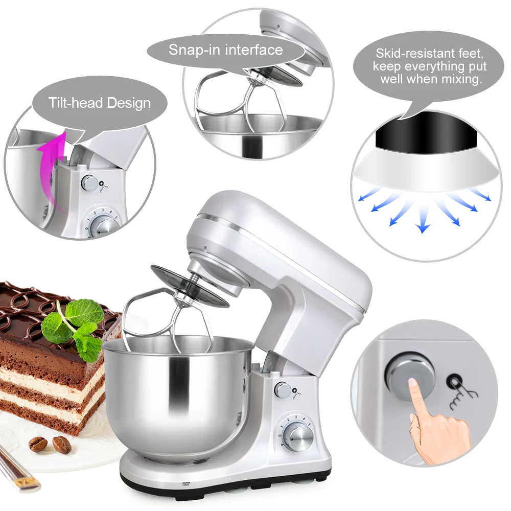 Chef Machine Household Desktop Multifunctional Mixer 5QT Small Foods Mixer