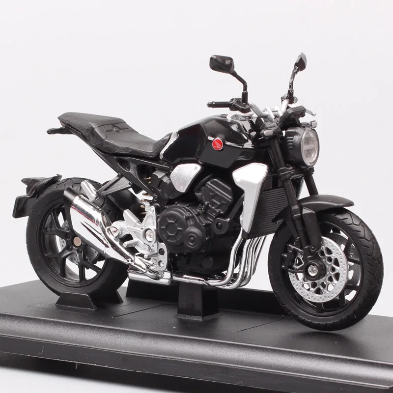 Children Welly 1/18 Scale 2018 Honda CB1000R CB Model Motorcycle Diecasts & Toy Vehicles Bike Miniatures Moto Gift Black welly 1 10 scale big 1190 rc8 r sport bike diecasts