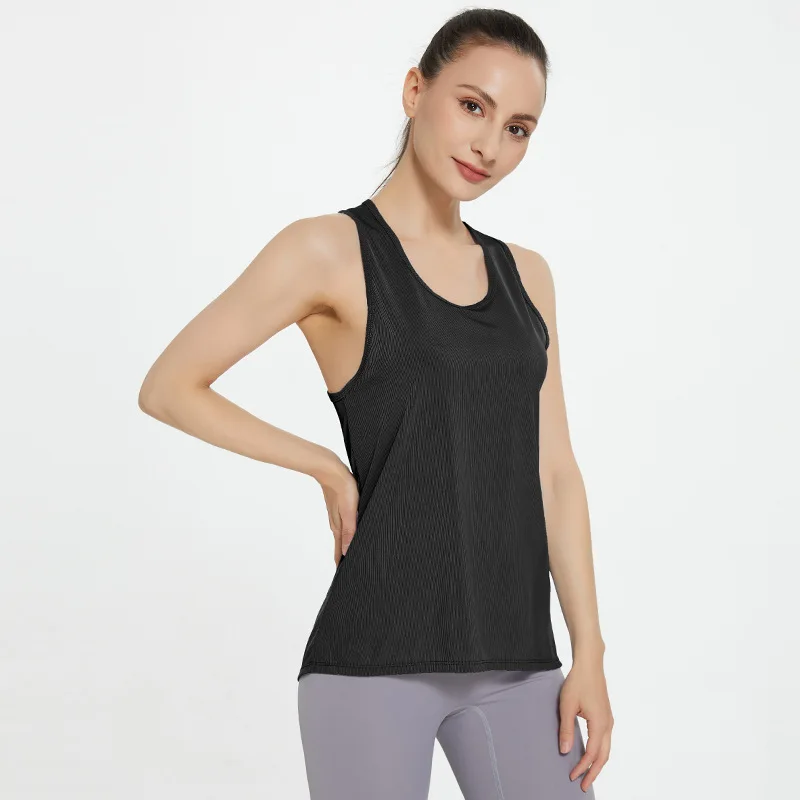 Hot Women Sexy Open Back Sport Solid Yoga Shirts Tie Workout Racerback Tank Tops fitness tops women sport shirt