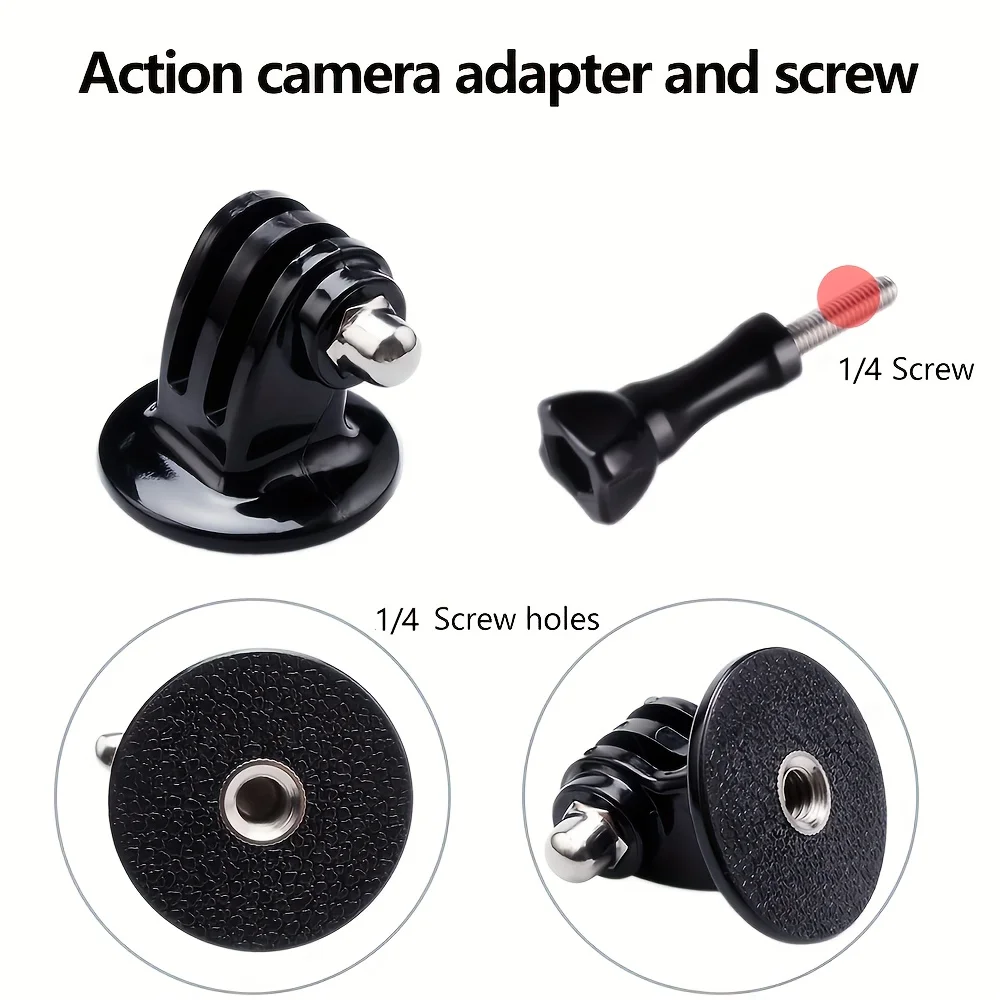 OSMO 360 Action 5/4/3 Magnetic Quick-Release Adapter with Screw & Tripod Mount for DJI Osmo 360 Action 5 PRO 4 3 Action Camera