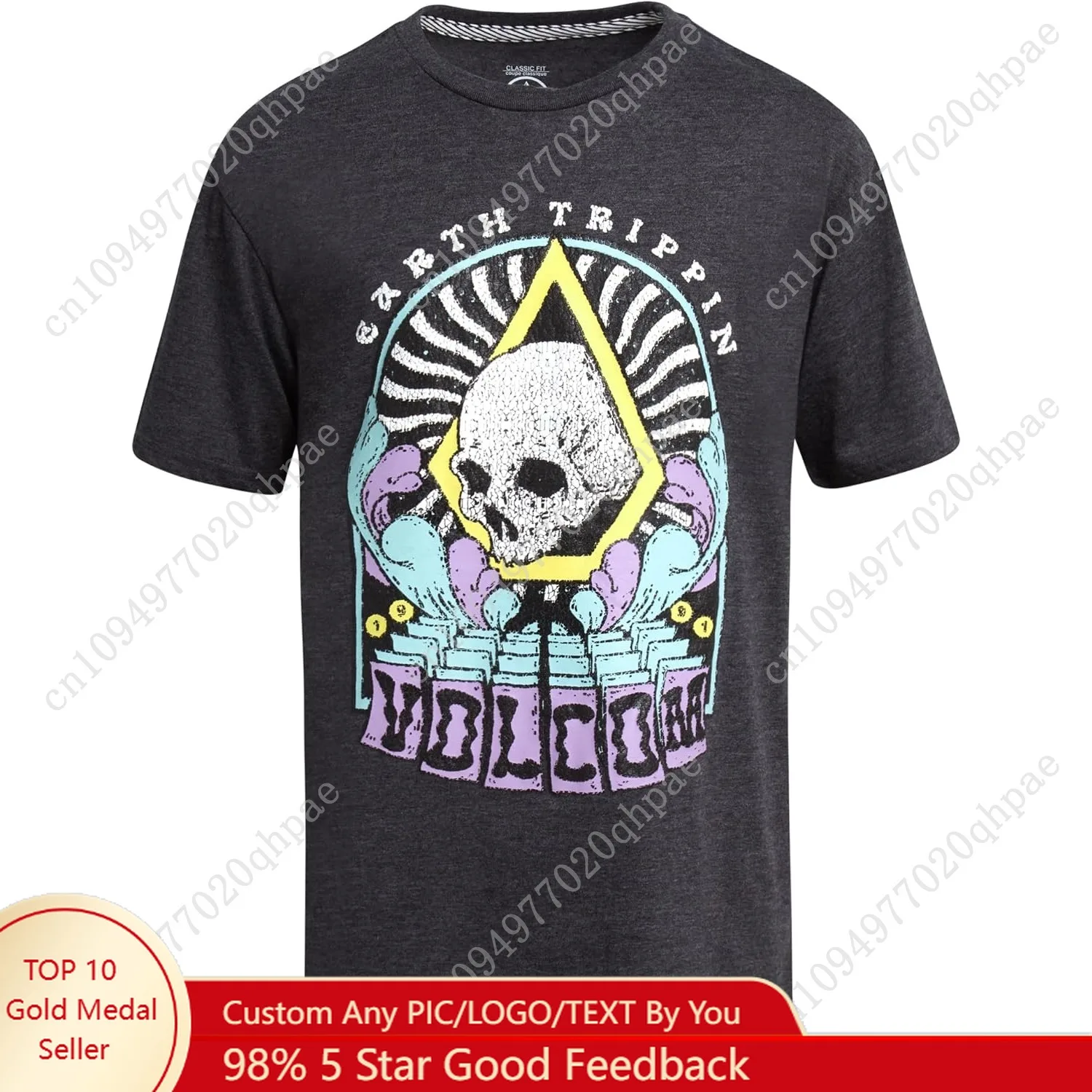 Volcom Boys T Shirt - Cotton Blend Short Sleeve Graphic Tees for Boys - Cool Casual Graphic T Shirts