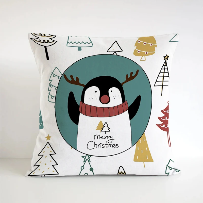 

Чехол для подушки квадратный Рождественский подарок наволочка двусторонние подушки Короткие Плюшевые 45x45 наволочки декоративный диван