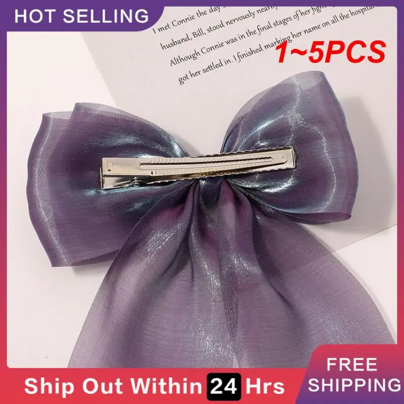 

Заколки для волос с бантом для детей и женщин, модные зажимы в стиле ретро, 1-5 шт.