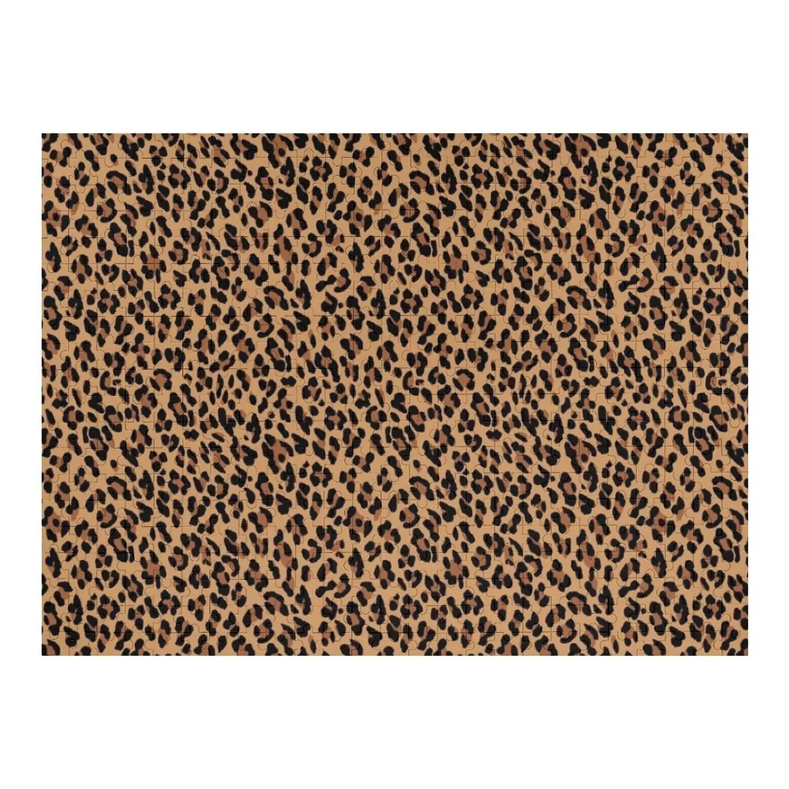 

Tan Leopard Print Jigsaw Puzzle Custom With Photo Custom Photo Custom Name Child Toy Puzzle