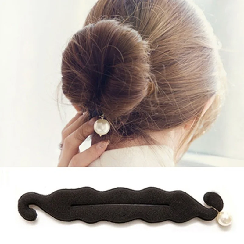 

1Pcs Set Women Magic Foam Sponges Styling Hair Clip Device Donut Quick Messy Bun Updo Hairs Clips Tools Braid Hair Accessories