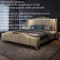 Tête de lit de luxe élégante avec rangement, tables de chevet jumelles, meubles de chambre modernes et uniques, accessoires de mobilier de chambre 4
