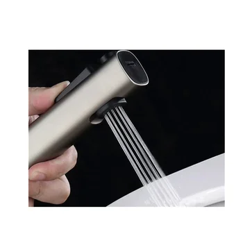 หัวฉีดชำระแบบมือถือสำหรับสุขภัณฑ์ ฝักบัวฉีดชำระแรงดันสูง อุปกรณ์ติดตั้งกับฝักบัว 1