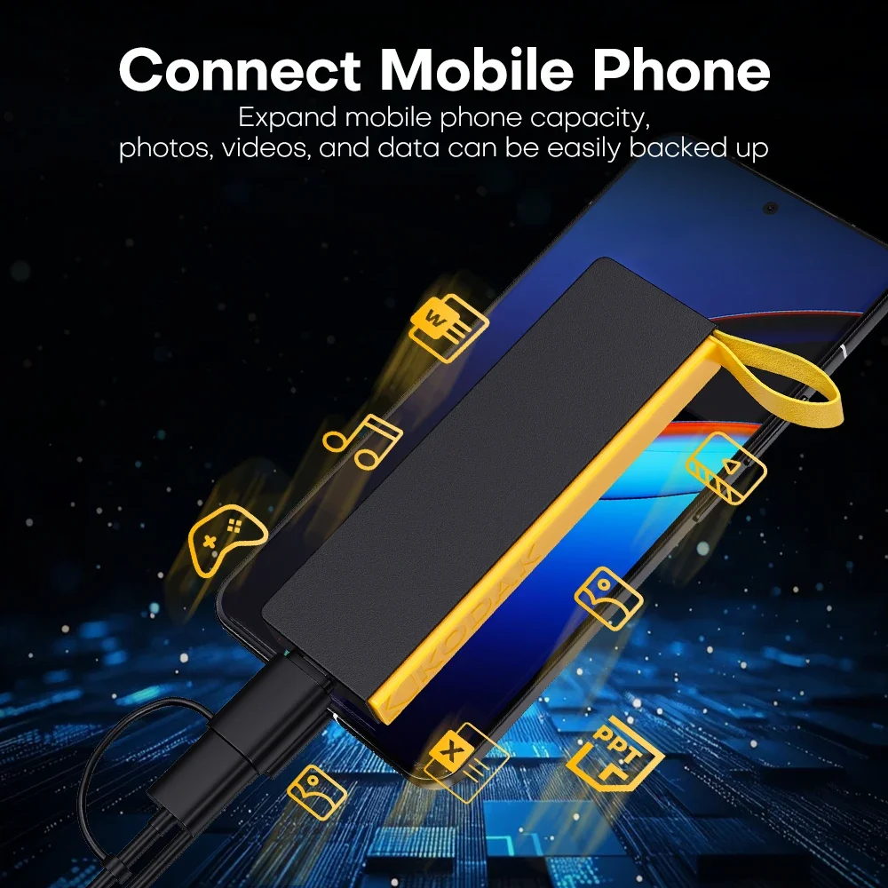 KODAK Extreme SSD Portable 1000MB/s 1TB 512GB 256GB 128GB USB3.2 TypeC Gen2 External Solid State Drive for PC PS4 Laptop Desktop view 4