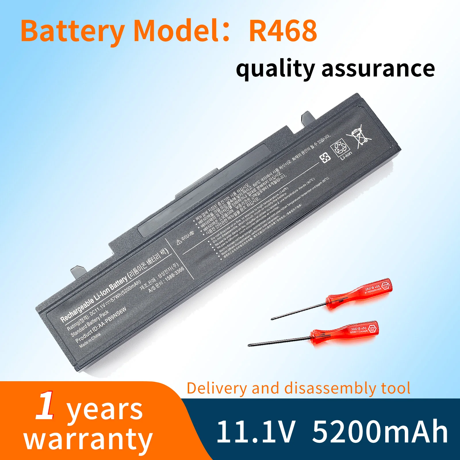 

BVBH 4400mAh For Samsung R428 R440 R429 R467 Q470 R431 R439 RV411 RV420 R468 R480 laptop battery
