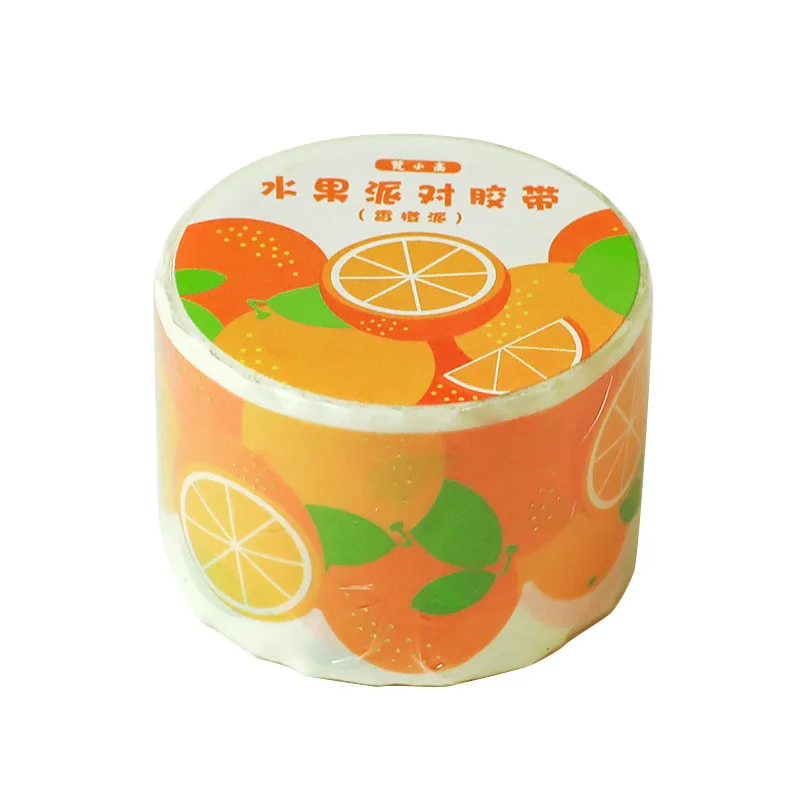 MOHAMM 1 Roll Gold Foil Fruit Shaped Tape for Journal Page Scene Decoration DIY Planners Craft Material Supply 5