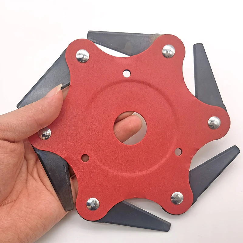 6 Blades Cutter Head Grass Trimmer Brush 65Mn Weed Brush Cutting Head Garden Power Tool Accessories Option Parts for Lawn Mower - Image 4