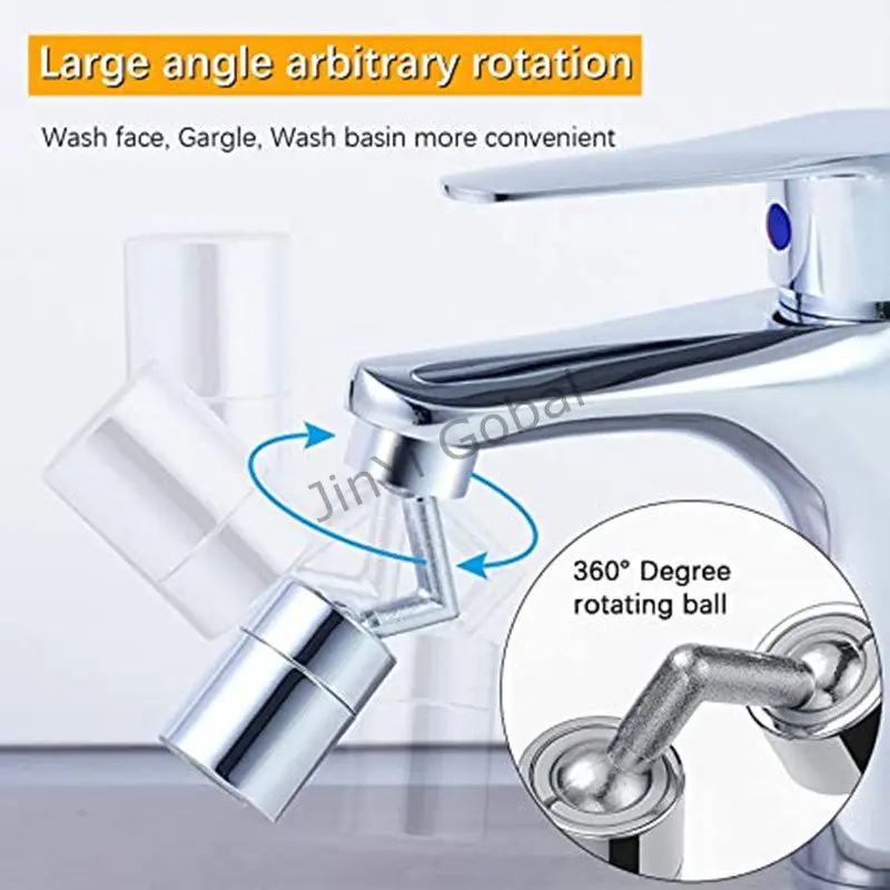 720&deg; Swivel Faucet Extender Aerator Splash-proof Swivel Faucet Bubbler 22/24mm Kitchen Tap Adapter Water Saving Nozzle Sprayer faucet aerator faucet adapter faucet extender kitchen faucet sprayer faucet sprayer head faucet extension