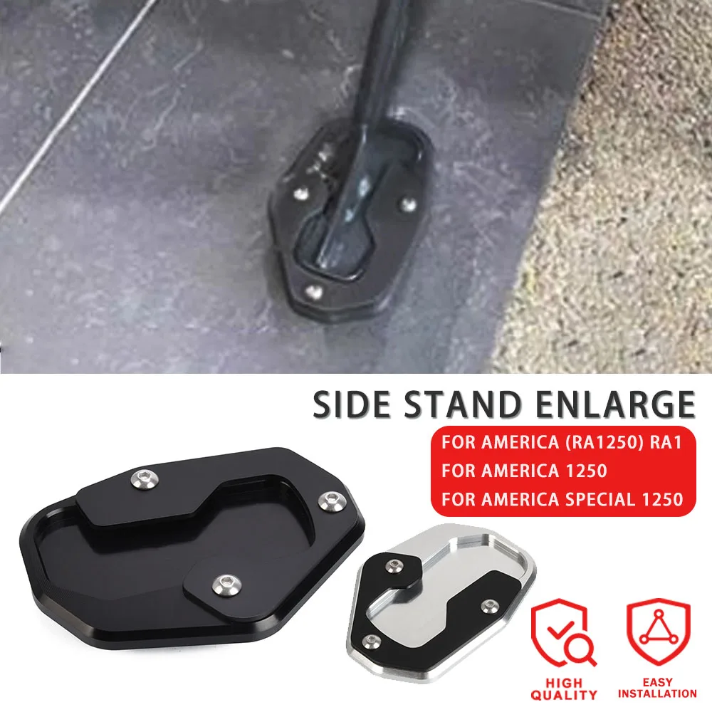 

For Pan America RA1250 RA1 1250 Special 1250 RA1250S Motorcycle Side Stand Foot Enlarger Plate Kickstand Support Pad Shell Cover