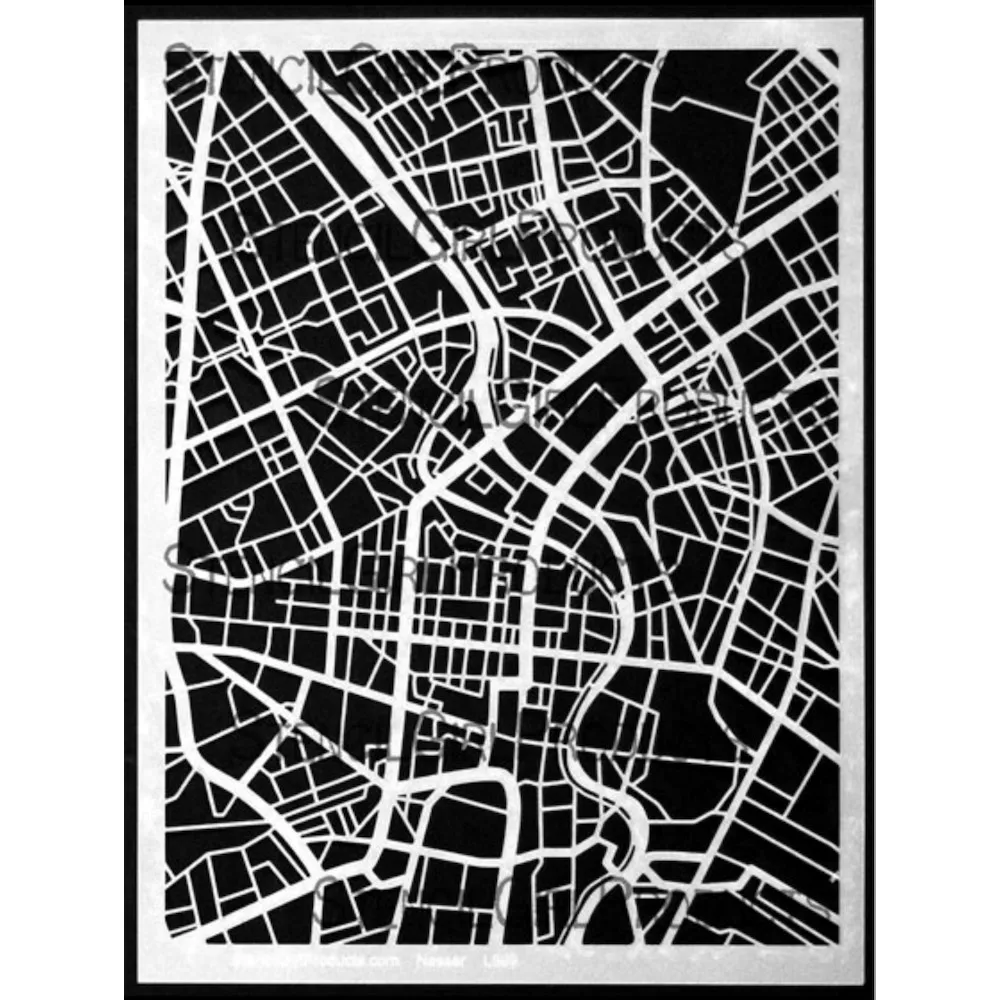

Arrival 2023 Newest City Map Mask Stencil Set Diy Embossing Making Scrapbooking Photo Album Paper Craft Decor Embossing Template