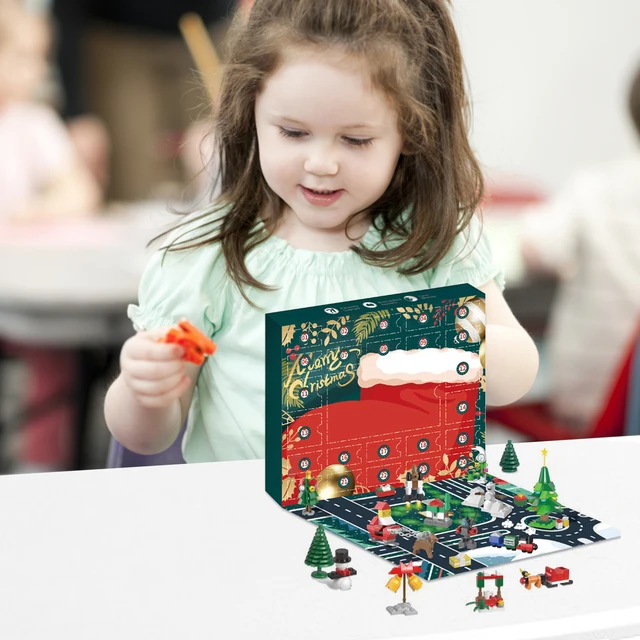 Mini Blocks 24 Days Christmas City Advent Countdown Calendar Building  Blocks Mystery Box Diy Model Kits Kid Toy Gift - Advent Calendars -  AliExpress