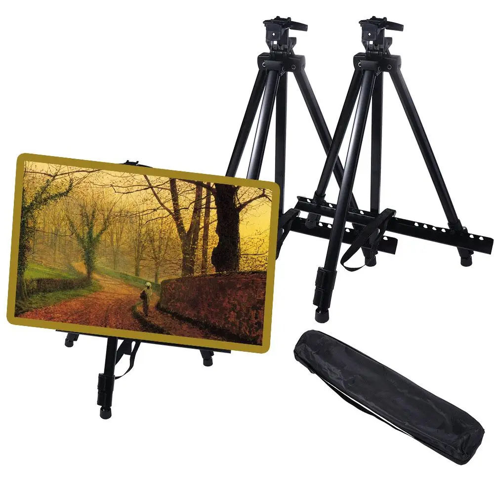 

Travel Adjustable Art Supplies Posters Metal Signs Painting Easels Foldable Drawing Tripod Sketch Easel Stand Painting Stabder