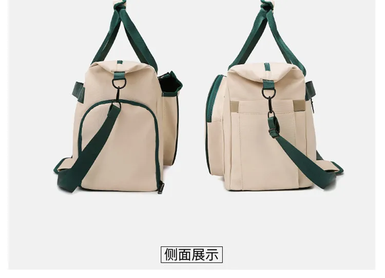 습식 및 건식 수납공간이 있는 스포츠 짐 가방, 테니스 배드민턴 라켓 포켓, 훈련용 경량 핸드 숄더백
