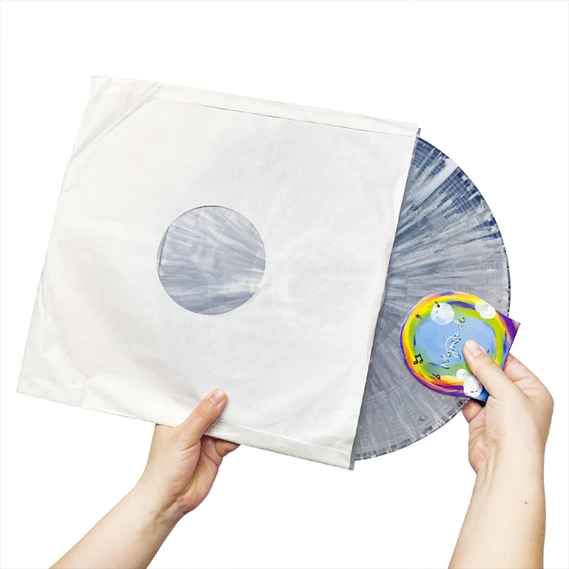 2pcs Record Cleaner Handler Mitt Vinyl Record Clip Disc Protection Pad No Fingerprints No Damage Anti-static for Vinyl LP
