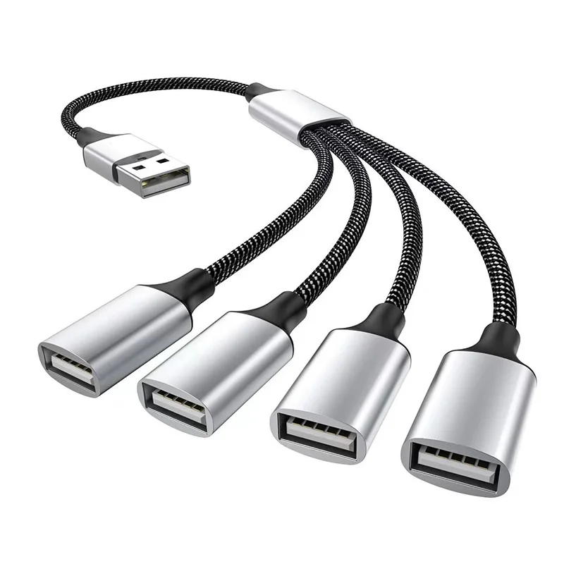 멀티 USB 허브 확장기 4포트 타입 C 허브 USB 스플리터 빠른 데이터 전송 OTG 어댑터 컴퓨터 샤오미 맥북 프로 에어용