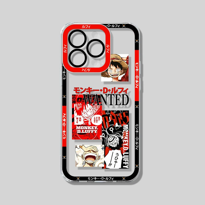 Cartoon Soft Silicone Clear Phone Case with Transparent Back Cover