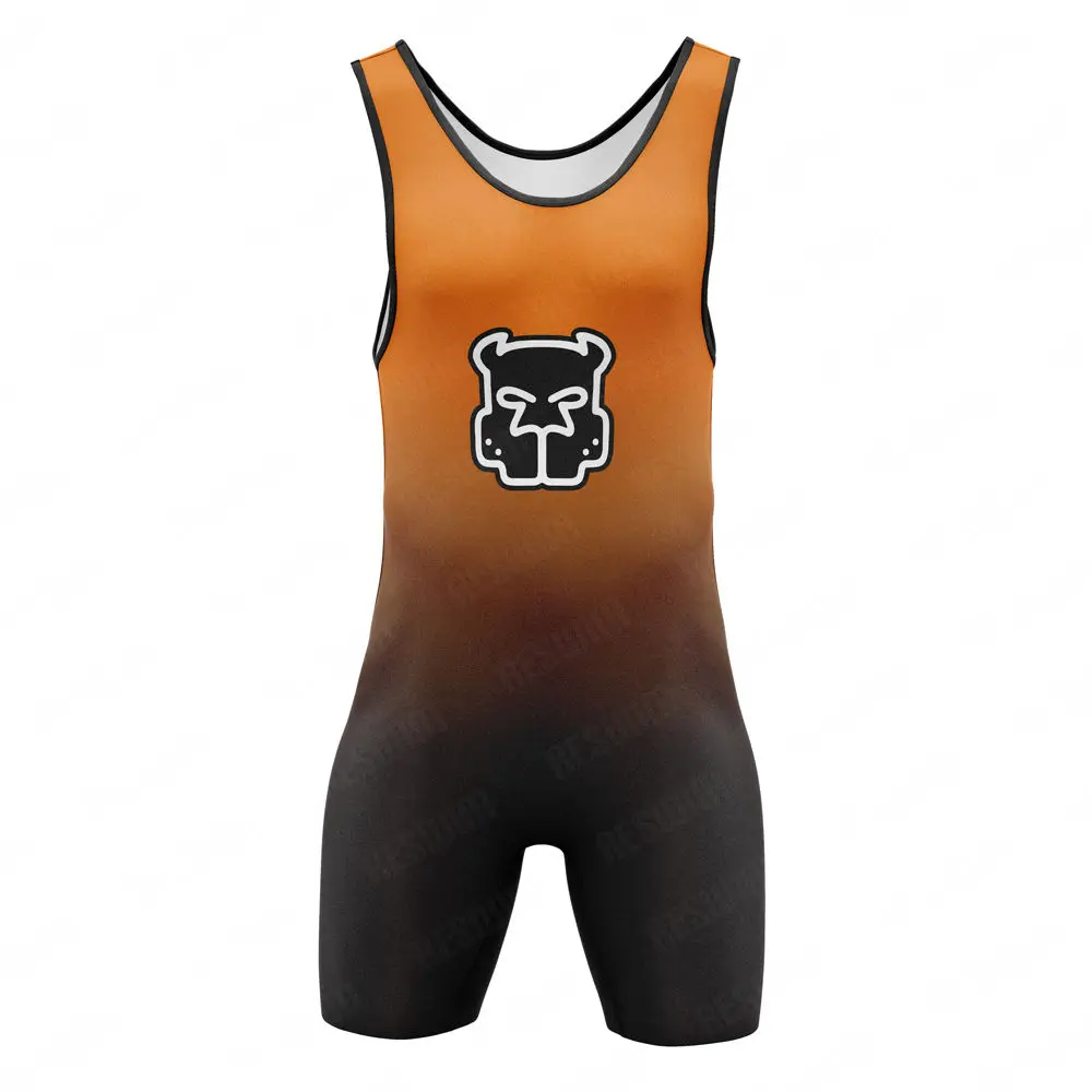 Wrestling Singlet Bodysuit Men's Leotard Outfit Underwear Gym One Piece Sleeveless Triathlon Coverall Powerlifting Skinsuit Sports Suit Powerlifting Singlet