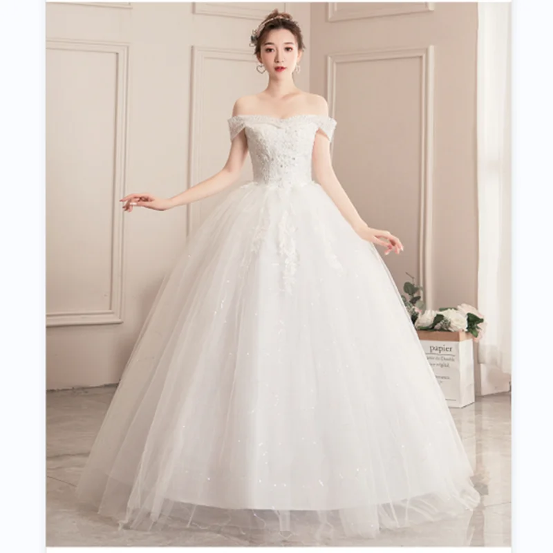 PRXD-625#Wedding Dress Wholesale Lace up Embroidery Bride Marriage Dresses White Ball Gown Factory Christmas Carnival Plus Size 5