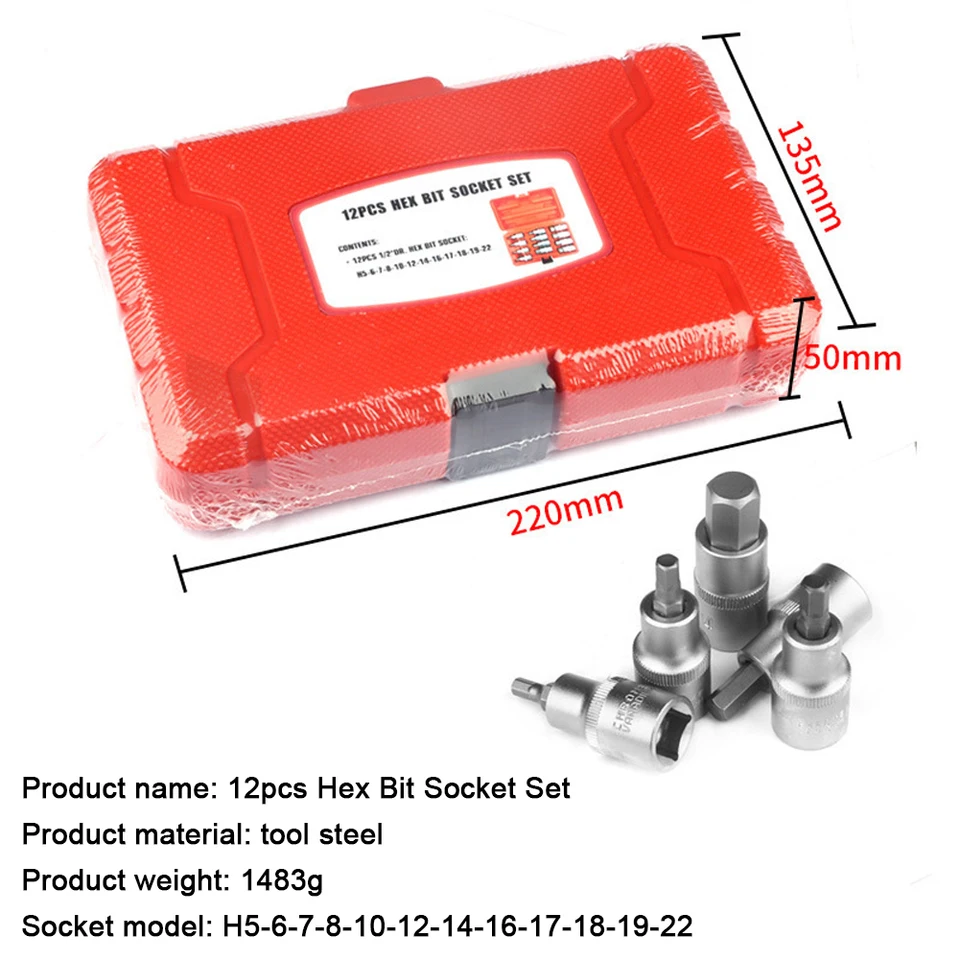 Jeu De Douilles Hexagonales 1/2 "Dr Impact Clés Al... – Grandado