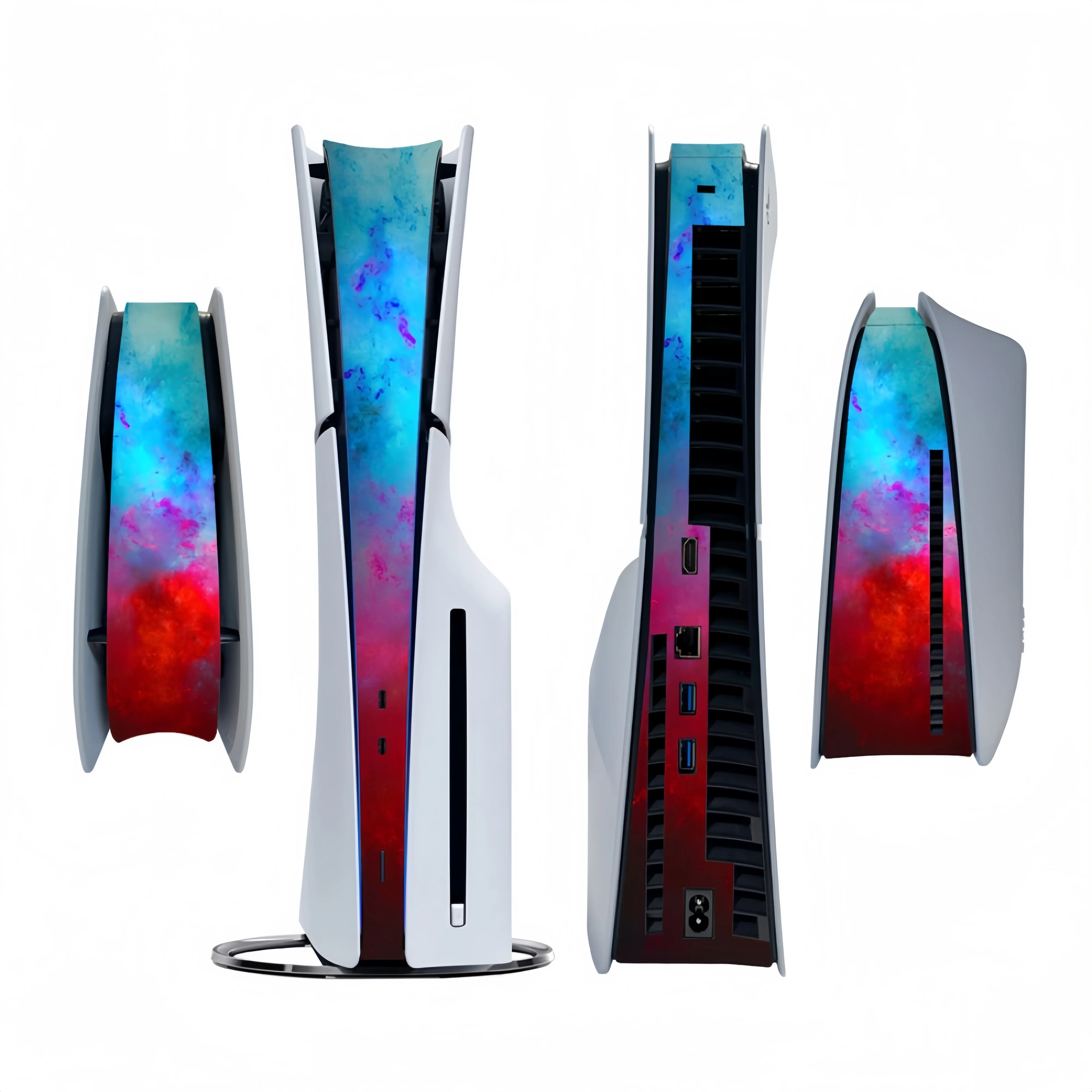 PlayStation 5 Slim PS5slim Disc & Digital Version Console Decoration Strip Center Stickers skins vinyl decal skins game console protective skin custom stickers game controller sticker