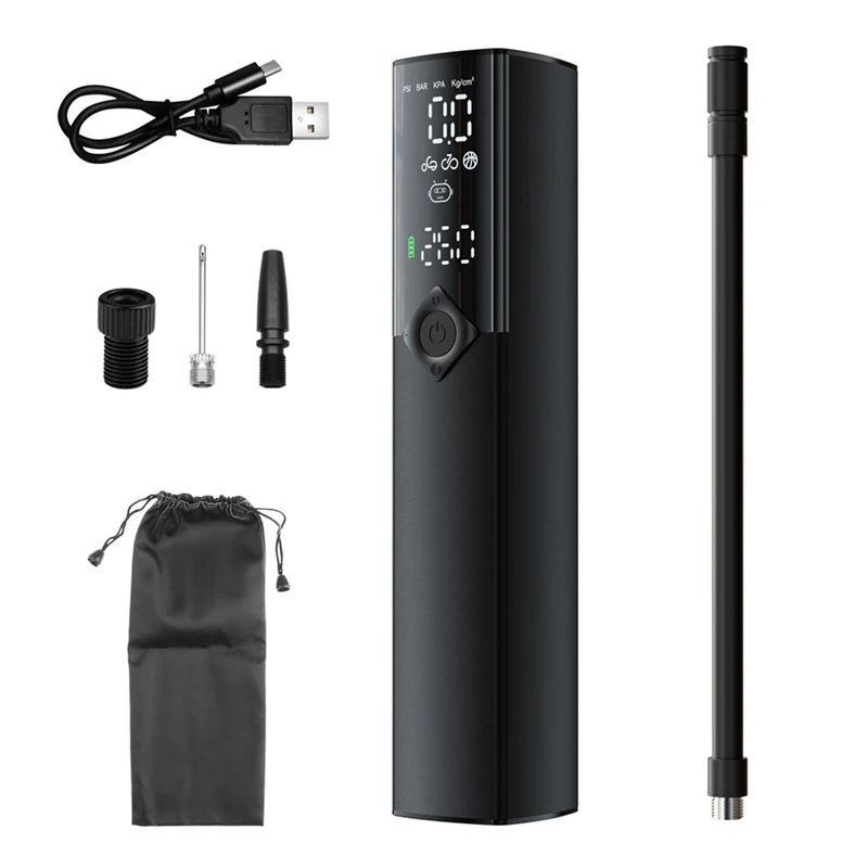 

Car Wireless Air Pump Motorcycle Car Tire Pump Black Mini Outdoor Portable Emergency Pump