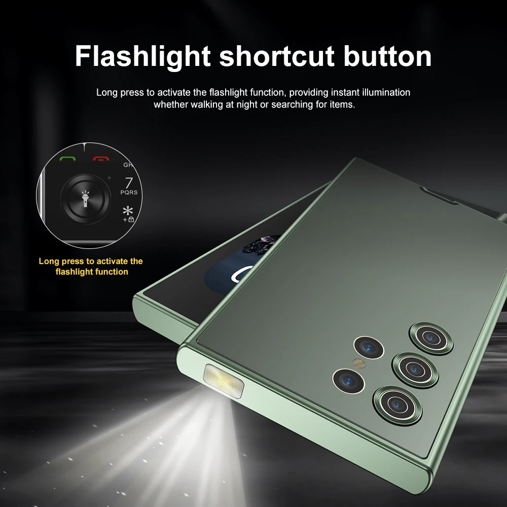 SERVO V8 Button Mobile Phone Dual SIM Standby Magic Voice Speed Dial FM Radio MP4 Player Flashlight 2G Feature Small Cellphones