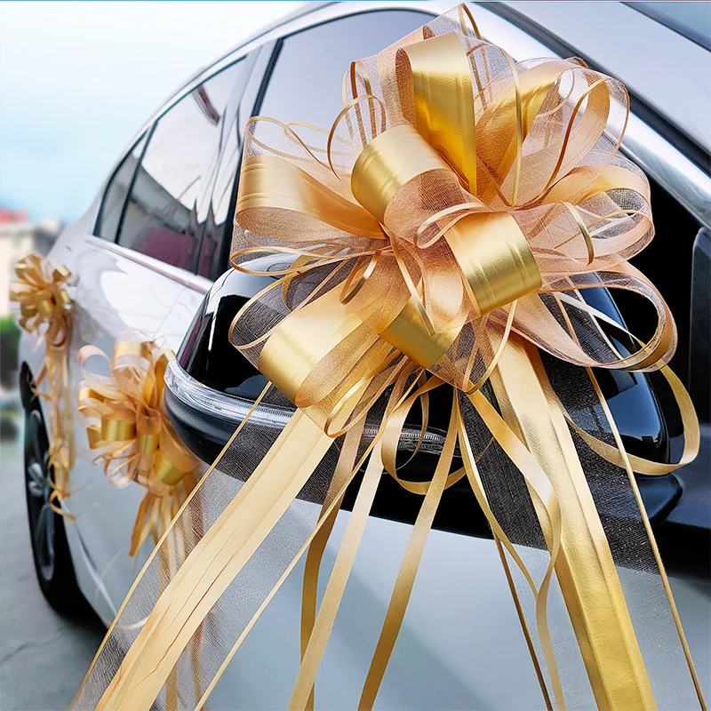 Big car bow - Ribbon bows of any size. For gifts, cars and buildings