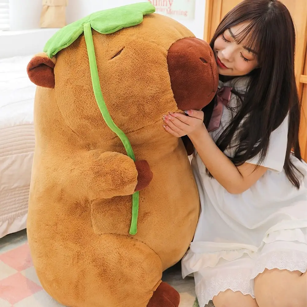 Kawaii Adorable Capybara (50cm) - Lotus Leaf Special Edition