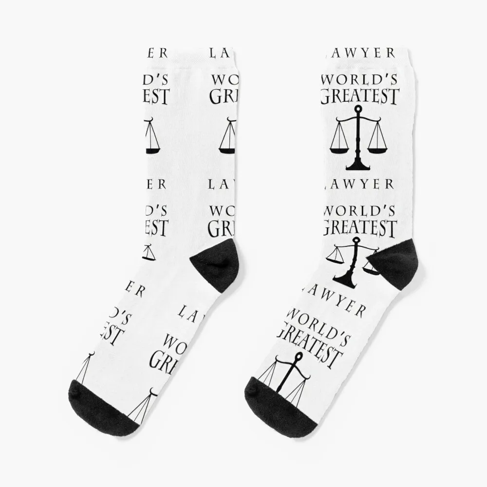 

World's greatest lawyer Socks Soccer happy with print basketball Socks Ladies Men's