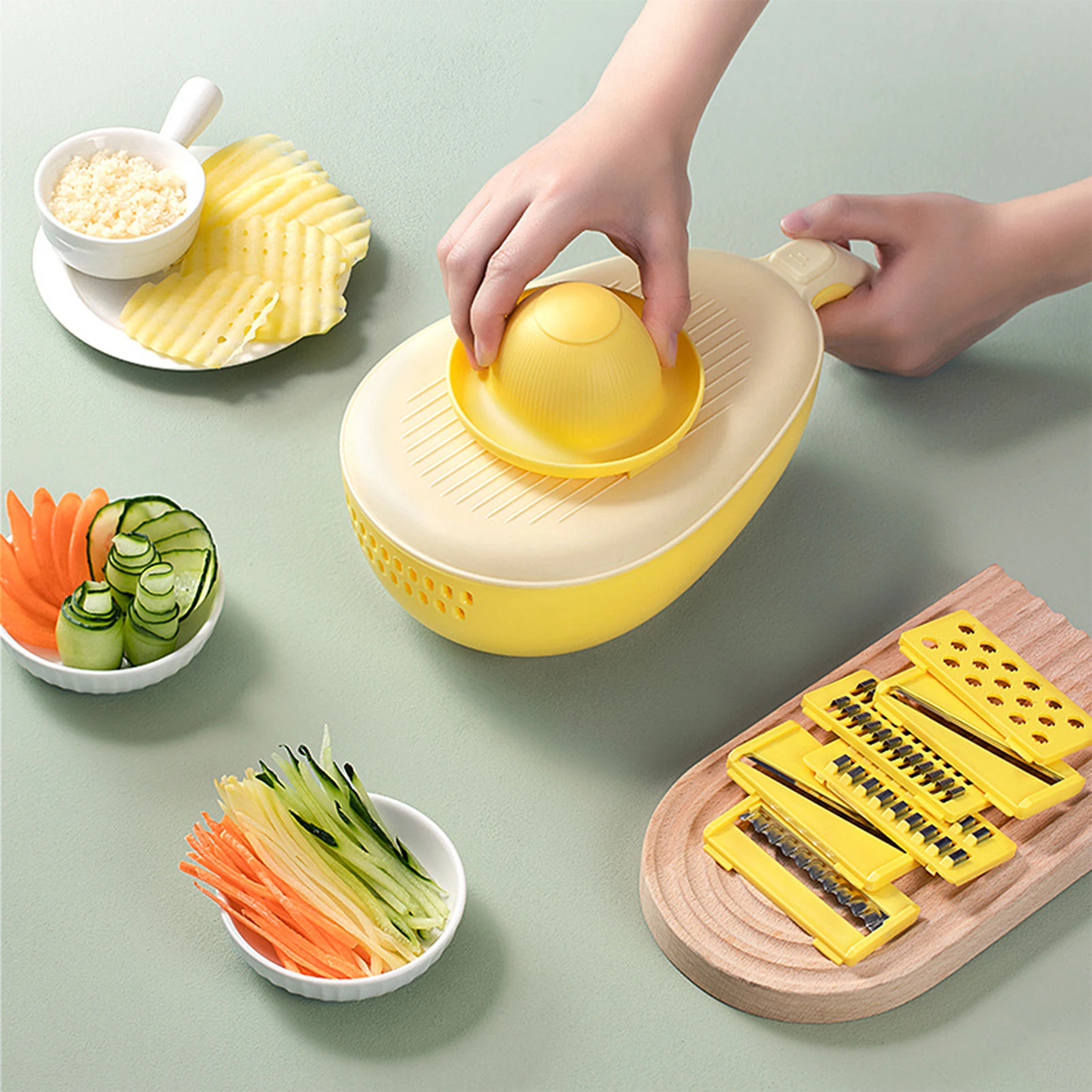 Multi-Functional Potato Cucumber Cutter Multipurpose Manual Grater For Home Kitchen