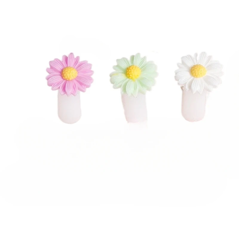 *Nail Art Tools Silicone Toe Splitter Toe Isolation Separate Reuse Daisy Pearl Cartoon