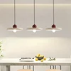 Nordic Cream Style Flying Saucer Pendant Light Restaurant Living Room Bedroom Bedside Lamp Home Interior Decorative Lamp 20/30cm 3
