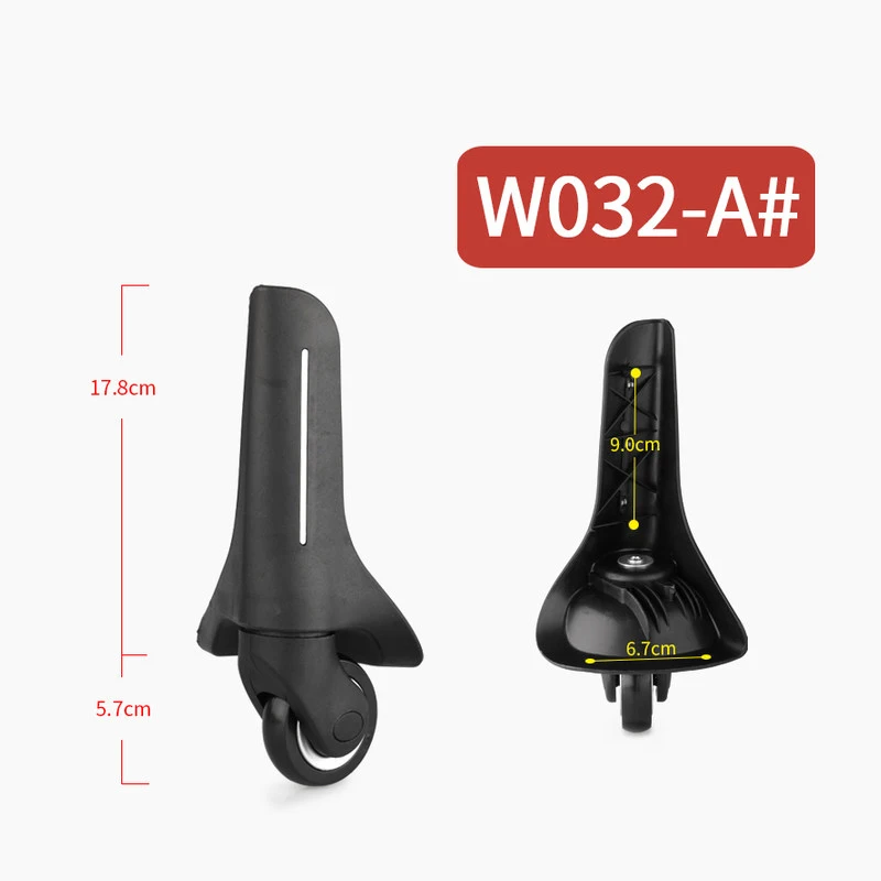 W032-A Suitcase Wheel Repair Accessories Suitcase Universal Wheel Detachable Replacement Suitcase Wheel Silent Wear-Resistant