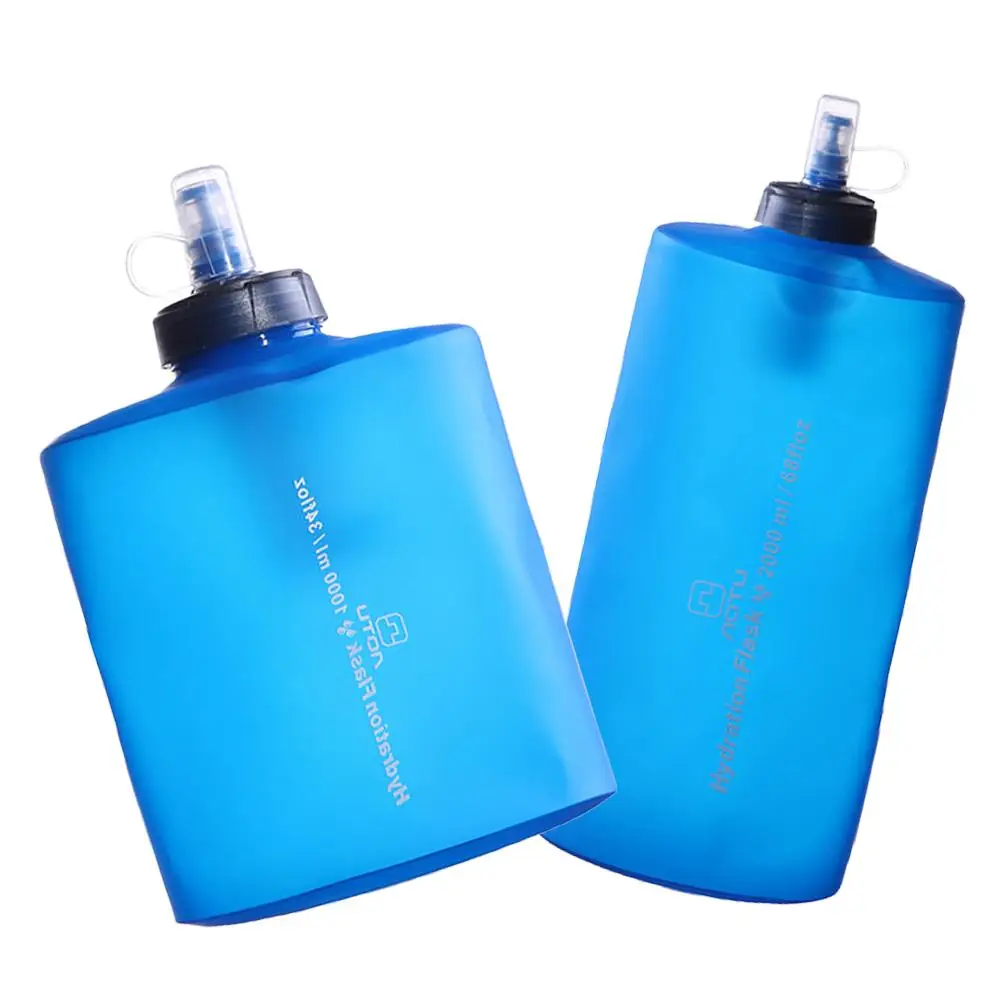 

YFASHION TPU 1000ml/2000ml Water Bottle With Filter Element Large Capacity Foldable Outdoor Soft Water Bag For Running Hiking