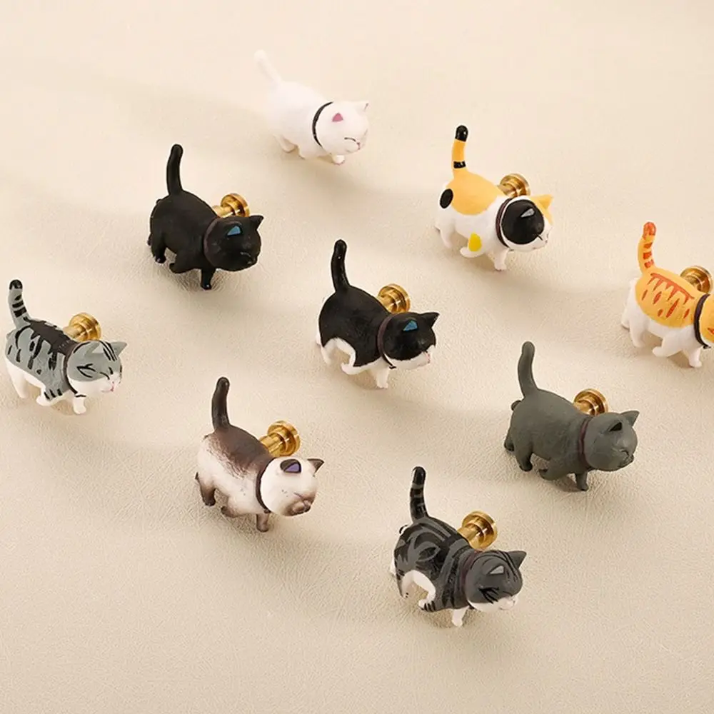 1PC Cartoon Cat Drawer Handle Durable Drawer Pull Modern Cabinet Wardrobe Cupboard Handle High-quality Furniture Hardware