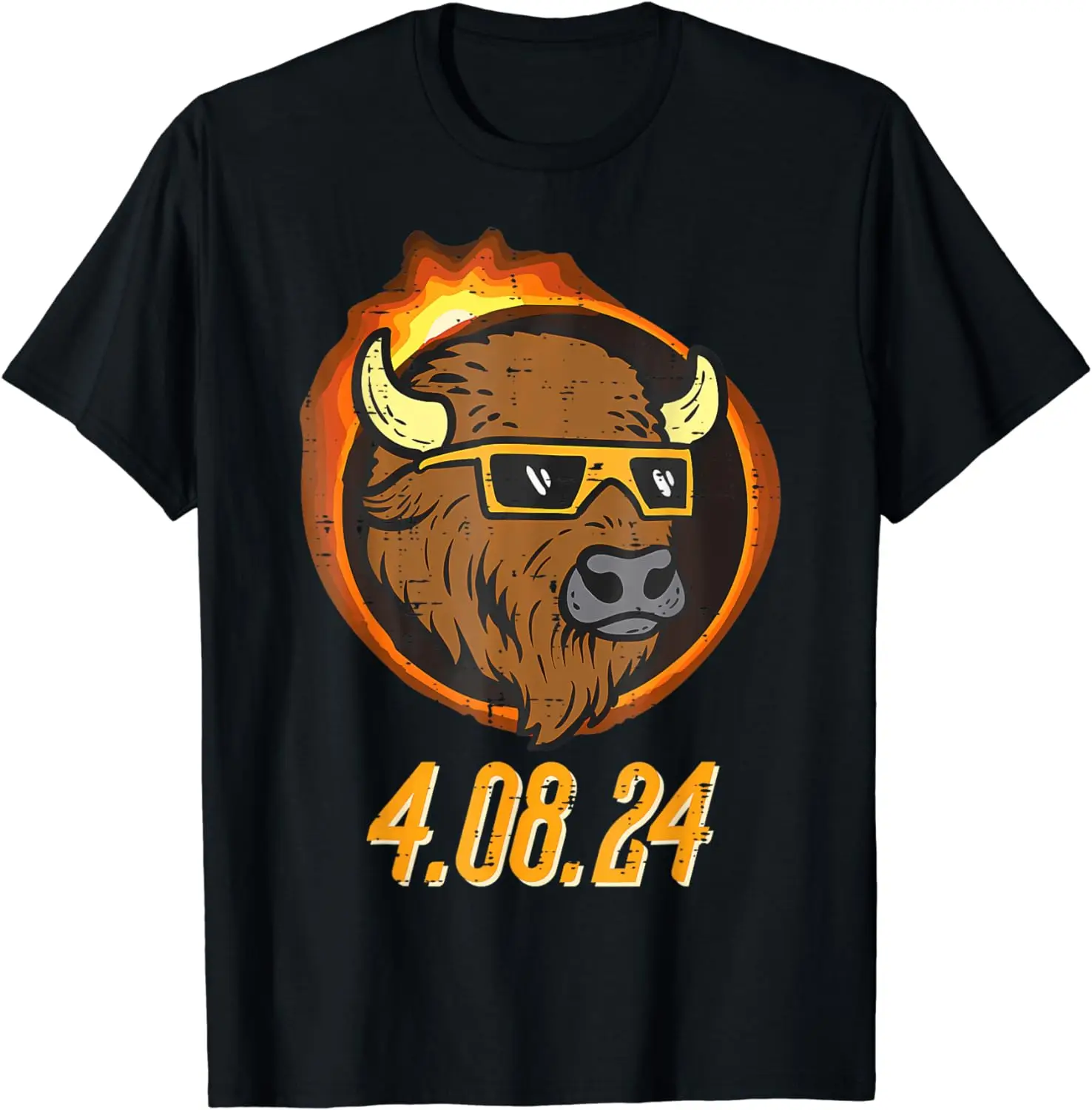 

Buffalo Total Solar Eclipse 2024 April 8 Men Women Kids T-Shirt